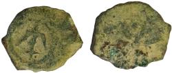 Ancient Coins - Judaea, Alexander Jannaeus, 103-76 BC, AE Prutah (Biblical Widow's Mite).