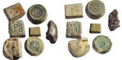 Ancient Coins - Lot of 5 ancient weights,1 lead and 1 SILVER INGOT