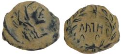 Ancient Coins - NABATAEA. Aretas IV. Circa 9/8 BC-AD 40. Æ (15.6 mm, 1.5 g). Petra mint. Struck circa AD 17/8-39/40.