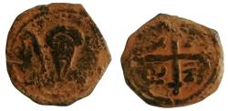 World Coins - CRUSADER STATES.Principality of ANTIOCH.Tancred AD 1104-1112.AE.Follis.4th type. Facing bust of Christ.