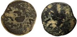 Ancient Coins - JUDAEA, Jewish War. 66-70 CE. Æ Prutah. Dated year 2 (67/8 CE).