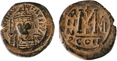 Ancient Coins - Maurice Tiberius. 582-602. AE follis (28.6  mm, 10.9 g).