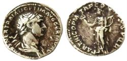 Ancient Coins - Trajan (98-117). AR Denarius - R/ Felicitas