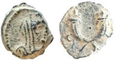 Ancient Coins - SYRIA, Decapolis. Petra. Pseudo-autonomous issues. Probably the first Roman coinage of Petra.
