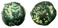 Ancient Coins - Judaea, The Jewish War. Æ Prutah, 66-70 CE. Jerusalem, year 2 (67/8 CE).