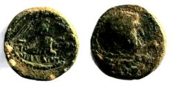 Ancient Coins - JUDAEA. Agrippa II (49/50 - 94/95 AD). Mint of Caesarea Maritima. Æ 21mm (10.2 g.).