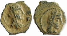 Ancient Coins - Syllaus with Shaqilat. 15 - 9 BC