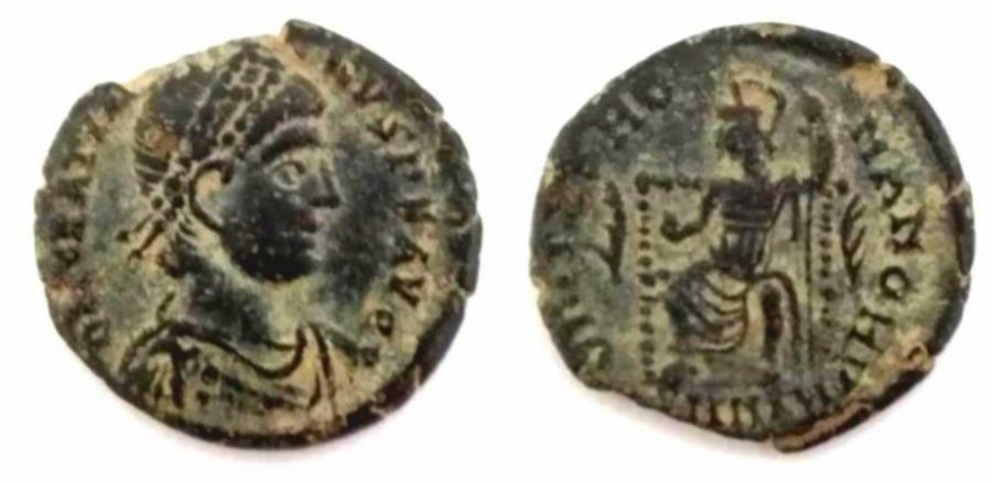 Gratian A D 367 383 Ae 18 3 Mm 2 8 G Roman Imperial Coins