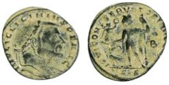 Ancient Coins - Licinius I. A.D. 308-324. AE follis (22.9 mm, 3.3 g). Siscia, A.D. 309-311.