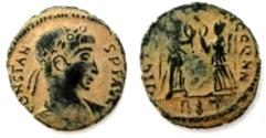 Ancient Coins - Constans (337-350), Nummus, AD 347-348; AE (1,5 g - 14,9 mm). As found