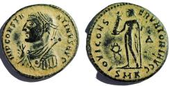 Ancient Coins - Constantine I (306-337), Nummus, Cyzicus, AD 317-320; AE (3.1 g - 18 mm)