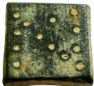 Ancient Coins - Byzantine Empire. Square Æ Weight for 1 Nomisma, 5th-7th century AD