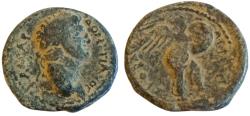 Ancient Coins - JUDAEA. Herodian kingdom. Agrippa II, with Domitian, as Caesar (AD 69-81). AE ,(6,4 g - 22,5 mm)
