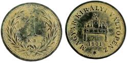 World Coins - Hungary - 1 filler 1901