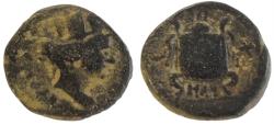 Ancient Coins - Pamphylia, Side AE "Athena & Pomegranate