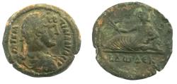 Ancient Coins - EGYPT, Alexandria. Hadrian. AD 117-138. Æ Hemidrachm (29.5 mm - 13.8 g). Dated RY 12 (AD 127/128).