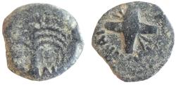 Ancient Coins - Judaea,Antonius Felix AE Prutah، Procurator under Claudius, 54 C.E.