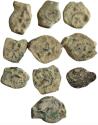 Ancient Coins - JUDAEA. LOT OF 10 WIDOW'S MITE COINS.