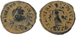 Ancient Coins - Theodosius I Æ Minimus. Constantinople, AD 388-392.