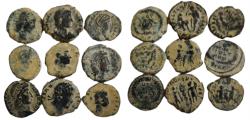 Ancient Coins - Lot of 9 Roman coins AE.
