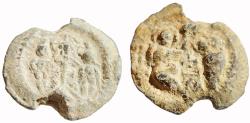 Ancient Coins - Byzantine lead seal (22.2 mm, 8 g) 6th-7th centuries