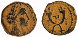 Ancient Coins - Nabatean Kingdom. Aretas IV 9BC - 40 AD. Quarter Unit