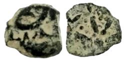 Ancient Coins - Judaea, Alexander Jannaeus, 103-76 BC, AE Prutah (Biblical Widow's Mite).
