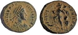 Ancient Coins - Theodosius I. A.D. 379-395. AE. (14.2 mm, 1.3 g).