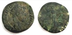 Ancient Coins - Marcus Aurelius. As Caesar, AD 139-161. Æ Sestertius (32mm, 23.98 g, 12h). Rome mint