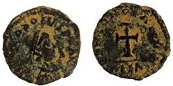 Ancient Coins - Theodosius II AD 402-450. Ae 14 Nummus.
