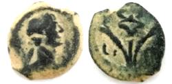 Ancient Coins - EGYPT, Alexandria. Trajan. AD 98-117. Æ Dichalkon (13.5mm, 1.6 g)