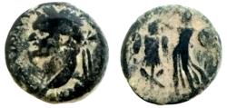 Ancient Coins - JUDAEA, Judaea Capta. Domitian. AD 81-96. Æ (22.4mm,11.3 g ). Caesarea Maritima mint.