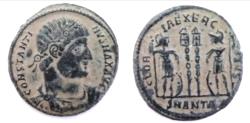 Ancient Coins - Constantine I AE. Mintmark SMANTA (unlisted officina A). R5