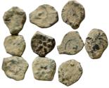 Ancient Coins - JUDAEA. LOT OF 10 WIDOW'S MITE COINS.