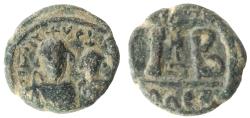 Ancient Coins - Heraclius, with Heraclius Constantine 610-641 A.D. 12 Nummi Alexandria Mint