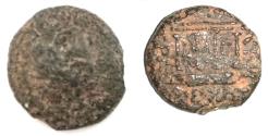 Ancient Coins - Judaea. Herodian dynasty. Herod Philip (4 BCE-34 CE). AE. 18.7mm, 6.0 g. Caesarea Panias mint
