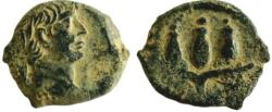 Ancient Coins - Egypt, Alexandria. Trajan. A.D. 98-117. AE dichalkon