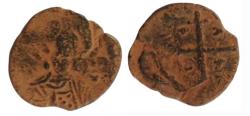 World Coins - CRUSADER STATES.ANTIOCH.Tancred AD 1104-1112.AE.Follis,  (2.1g, 20.8mm)