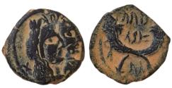 Ancient Coins - Aretas IV with shaqilat .9 BCE-40 CE.( RY 4 ).Rare.