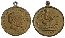 World Coins - Edvardvs VII D.G.Britt. Omn Rex F.D Ind. Imp. 1908