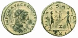 Ancient Coins - Carinus Antoninianus - VIRTUS AVGG - Antioch Mint.283-285 A.D.