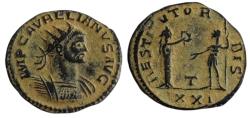 Ancient Coins - Aurelian. AD 270-275. Antoninianus (21 mm, 3.6 g). Antioch mint,