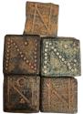 Ancient Coins - LOT OF 5 ANCIENT LATE ROMAN/ BYZANTINE BRONZE WEIGHT. 400 - 700 A.D