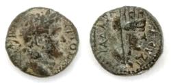 Ancient Coins - Judaea City Coinage. Decapolis. Gadara. Titus. Æ (3.6 g -15.4 mm), as Caesar, 69-79 CE. Civic year 137 (73/4 CE)