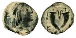 Ancient Coins - NABATAEA. Syllaeus and Aretas IV. 9-6 BC.