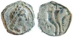 Ancient Coins - NABATAEA. Aretas IV, Circa 9/8 BC-AD 40. Æ . Petra mint