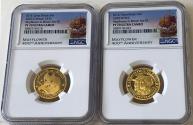 World Coins - * QEII 2020 Mayflower 1/4oz 2-coin proof Set PF70 FR