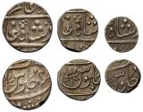World Coins - EIC, Bombay Presidency, silver Rupee, Half, and Quarter, 1806-24 issue.