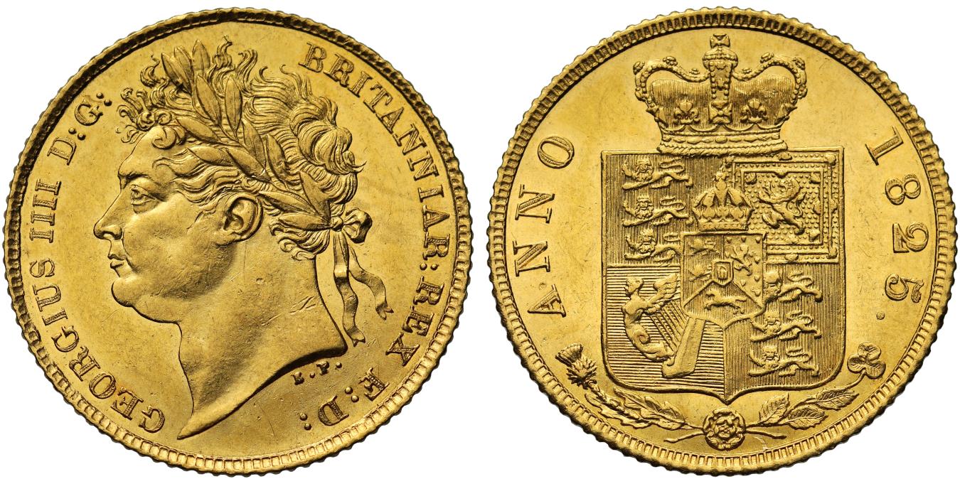 george-iv-1825-half-sovereign-last-year-for-type-old-coin-price