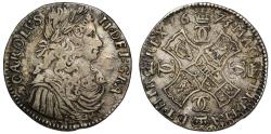 World Coins - Scotland, Charles II 1673 Merk, first type